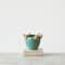 Hello Honey® 7.5" Green & Yellow Reactive Glaze Stoneware Planter with Frogs on Rim